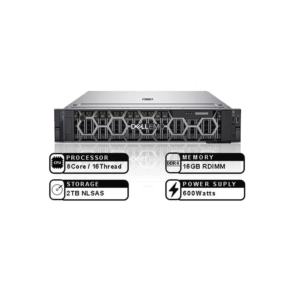 Dell PowerEdge R550 Xeon Silver 4309Y 16GB 2TB NLSAS 2x10GbE