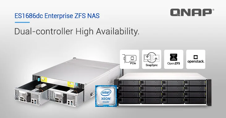 QNAP ES1686dc Enterprise ZFS NAS