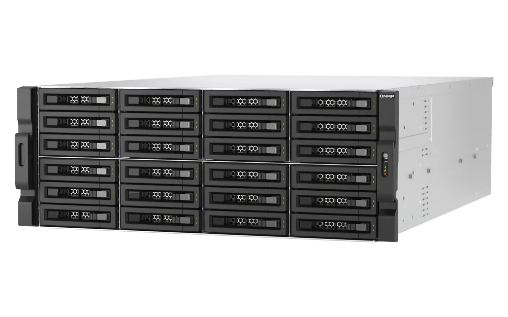 QNAP TL-R2400PES-RP — 24-bay 4U rackmount PCIe interface SATA JBOD expansion enclosure, 2.5/3.5" SATA