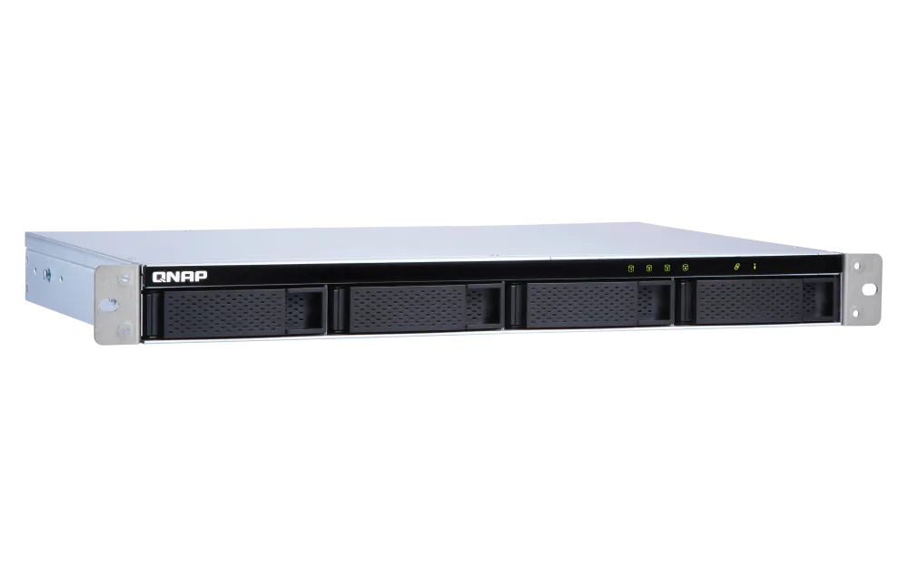 QNAP TL-R400S — 4-bay desktop SATA JBOD expansion unit with a QXP-400eS-A1164 PCIe SATA host car