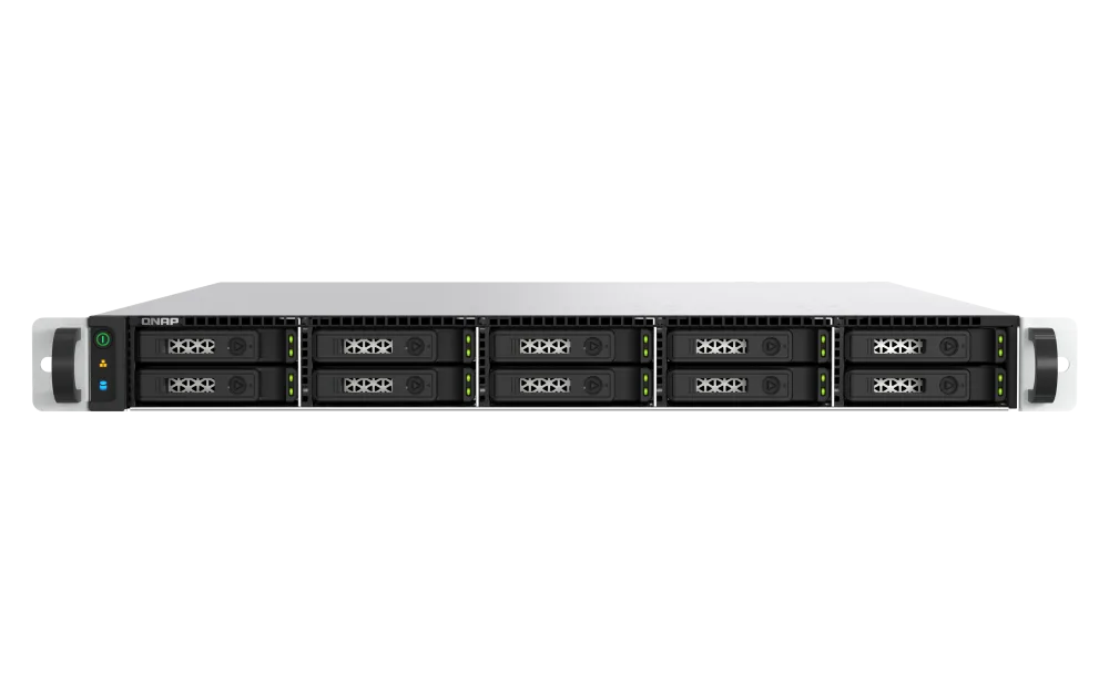 QNAP TS-h1077AFU-R7-32G — 1U 10-bay 2.5" SATA all flash NAS