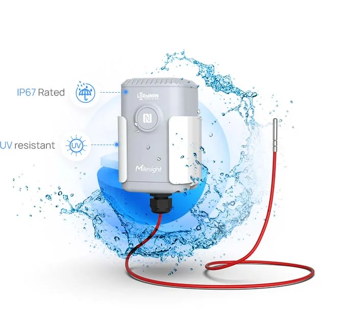 Representative Infrastructure & IoT image for Milesight EM500-Pt100 LoRaWAN Temperature Sensor